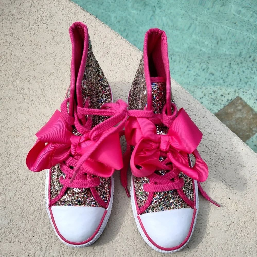 JoJo Siwa glitter high tops - Picture 3 of 9